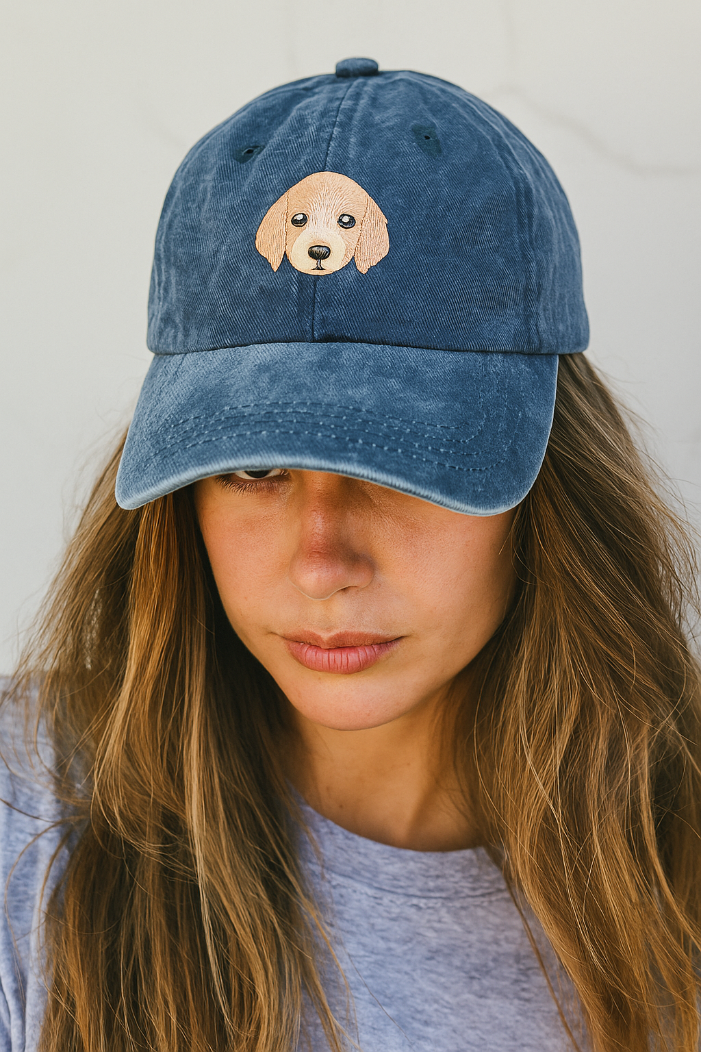 Signature Series--Golden Retriever Puppy Embroidered Hat