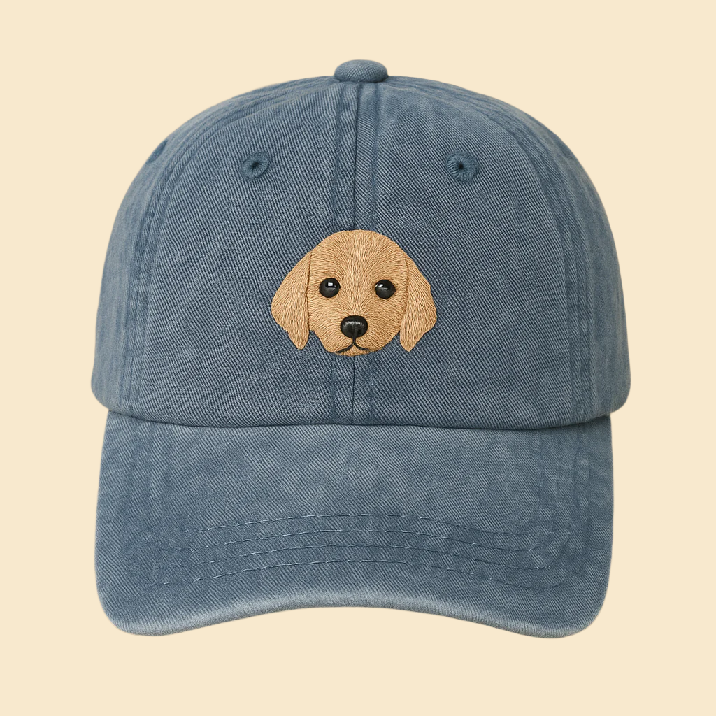 Signature Series--Golden Retriever Puppy Embroidered Hat