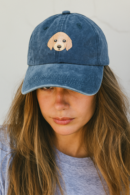 Signature Series--Golden Retriever Puppy Embroidered Hat