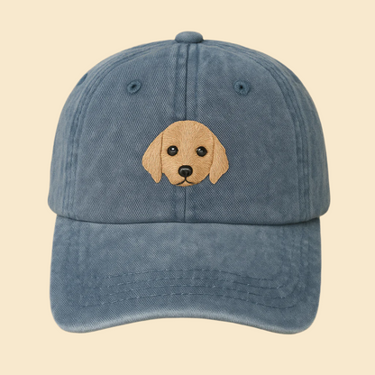 Signature Series--Golden Retriever Puppy Embroidered Hat