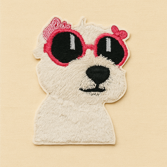 Cool Pup with Sunglasses Patch